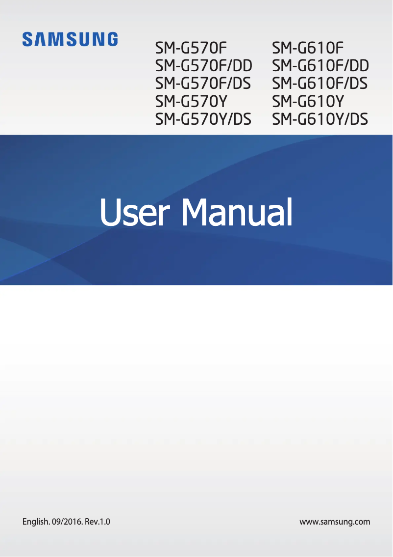 Image de la première page du manuel de l'appareil Galaxy On Nxt