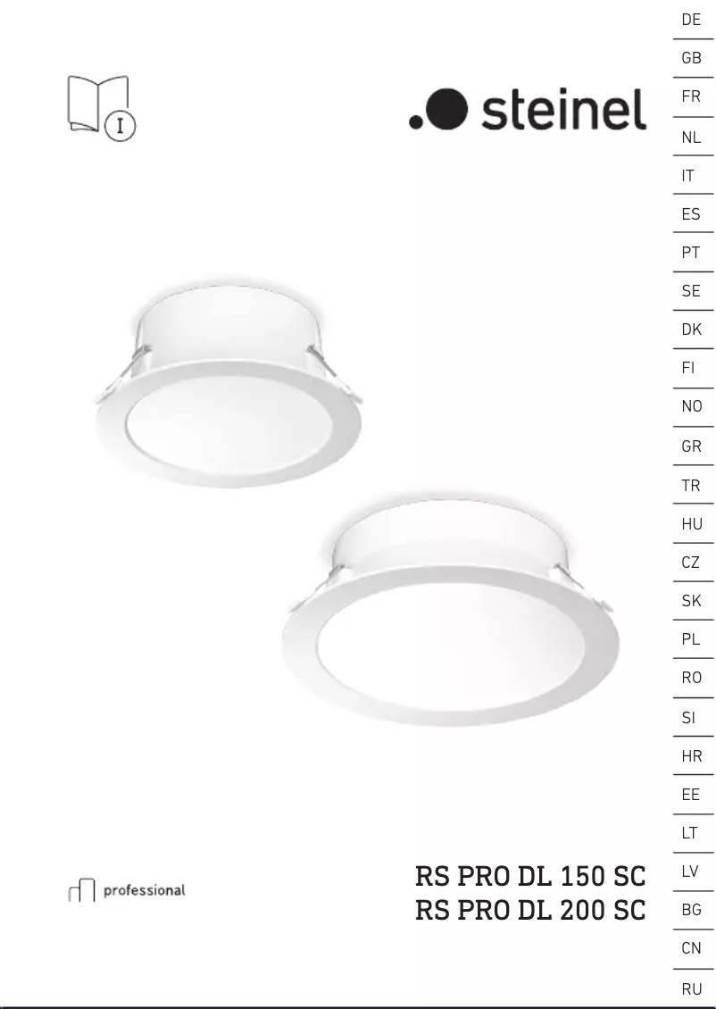 Página 1 del manual Manual de usuario Steinel RS PRO DL 200 SC