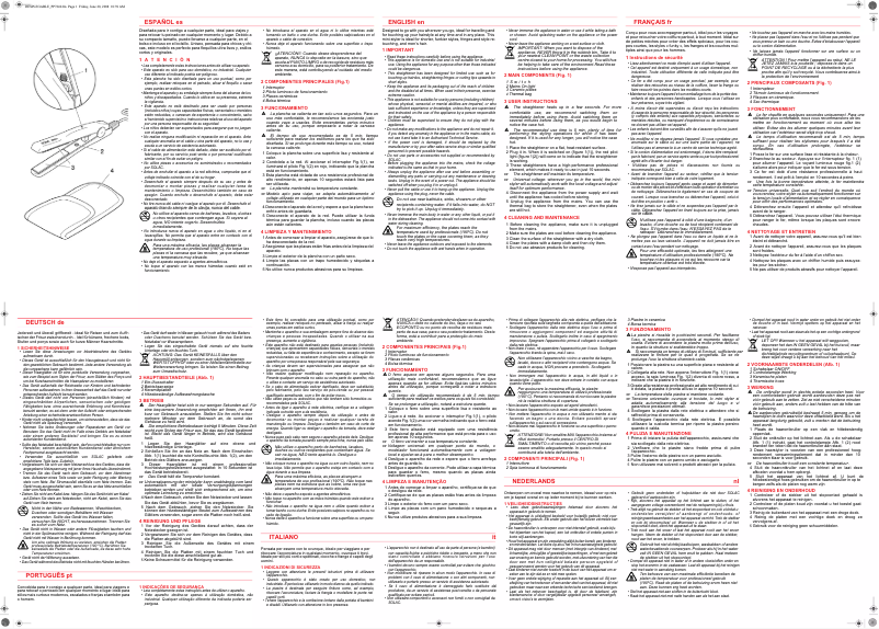 Image de la première page du manuel de l'appareil PP7240