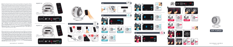 Image de la première page du manuel de l'appareil Air Force HQ7112
