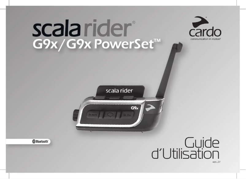 Image de la première page du manuel de l'appareil Scala Rider G9x