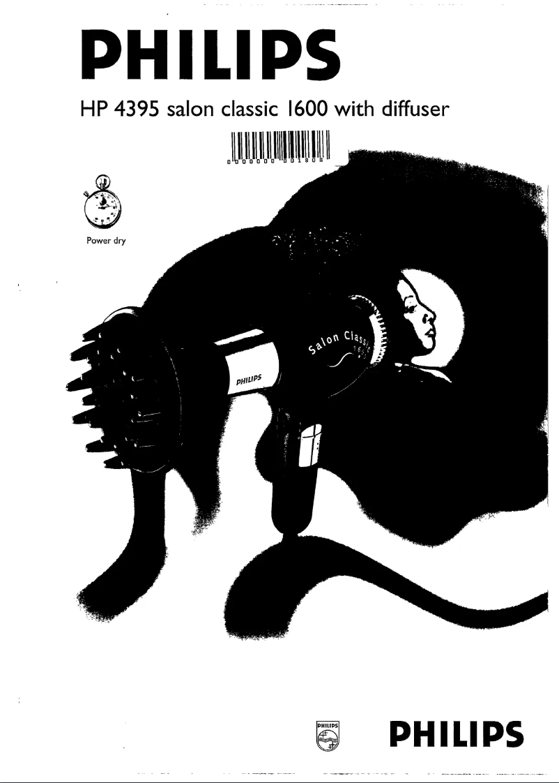 Page 1 de la notice Manuel utilisateur Philips HP4395