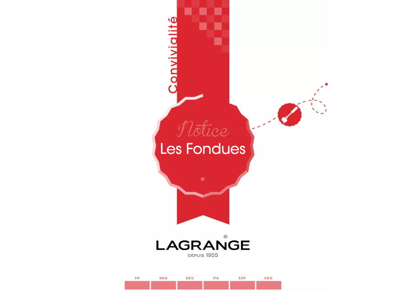 Página 1 del manual Manual de usuario Lagrange Fondue Elégance