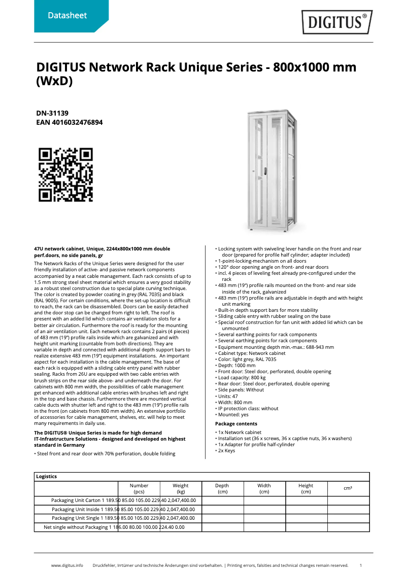 Image de la première page du manuel de l'appareil DN-31139