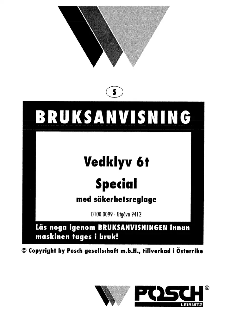 Image de la première page du manuel de l'appareil 6t Special