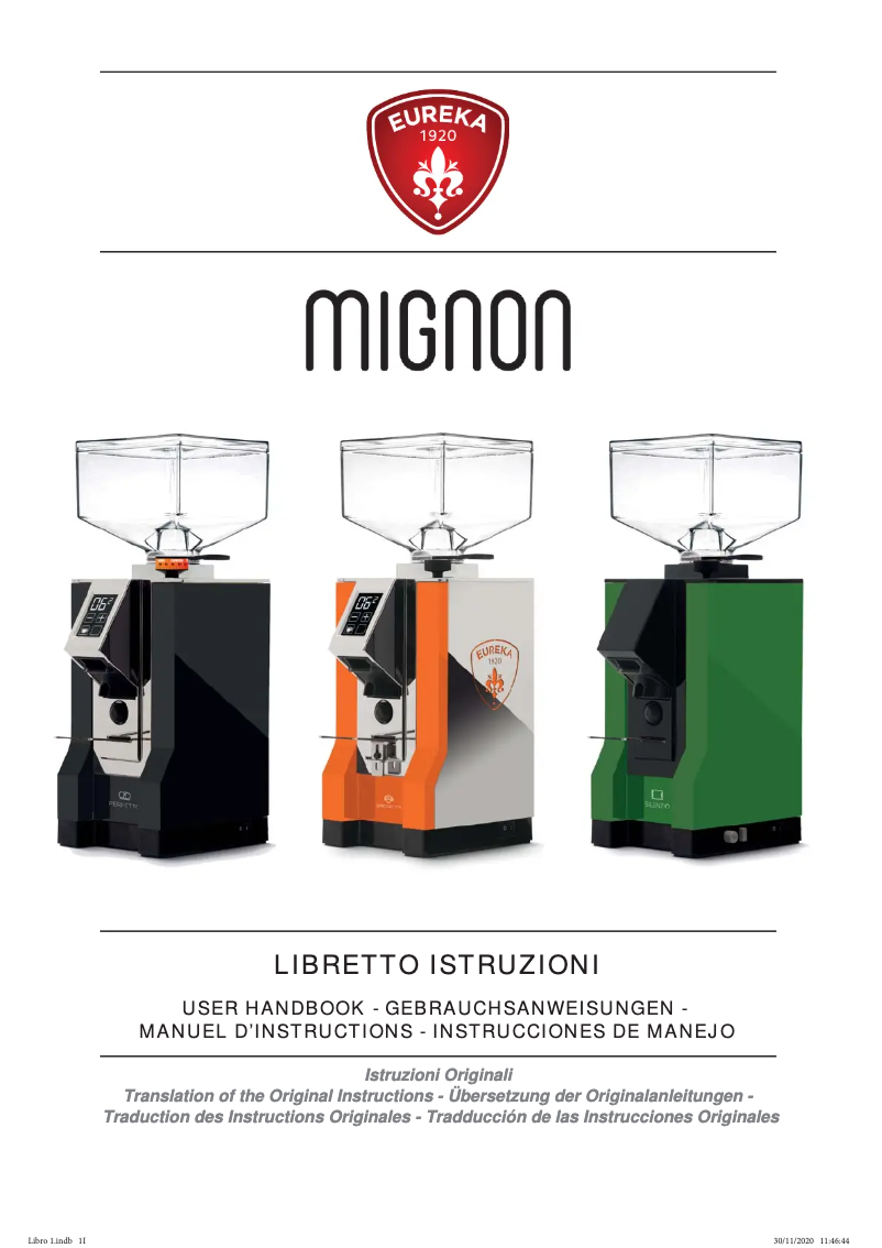Page 1 de la notice Manuel utilisateur Eureka Mignon