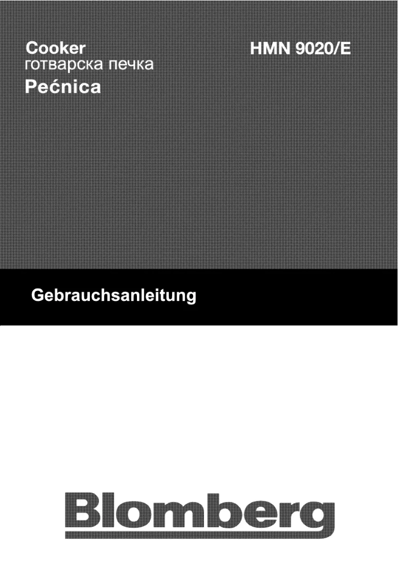 Page 1 de la notice Manuel utilisateur Blomberg HMN 9020 E