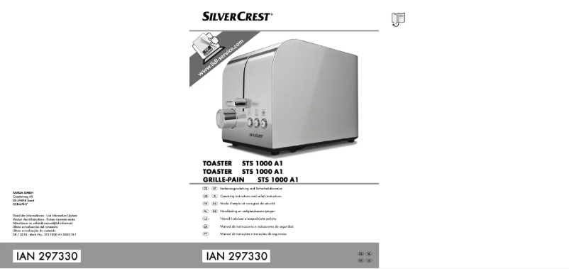 Page n°1 - Manuel utilisateur SilverCrest STK 800 A1