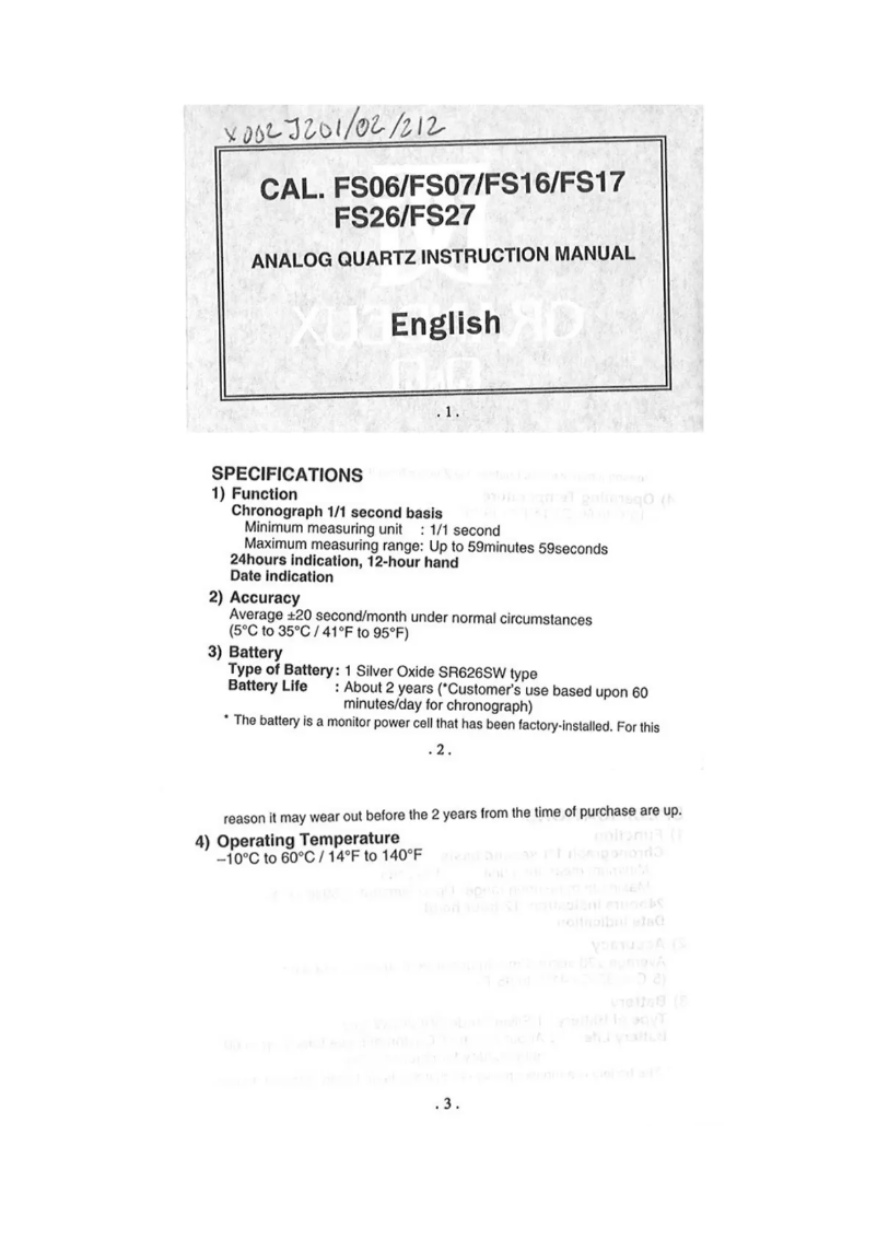 Page n°1 - Manuel utilisateur Grandeux FS27