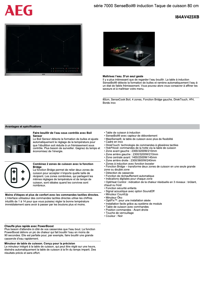 Image de la première page du manuel de l'appareil I84AV423XB