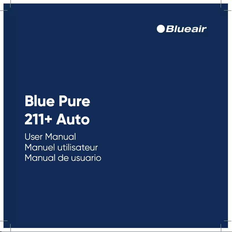 Image de la première page du manuel de l'appareil Blue Pure 211+ Auto