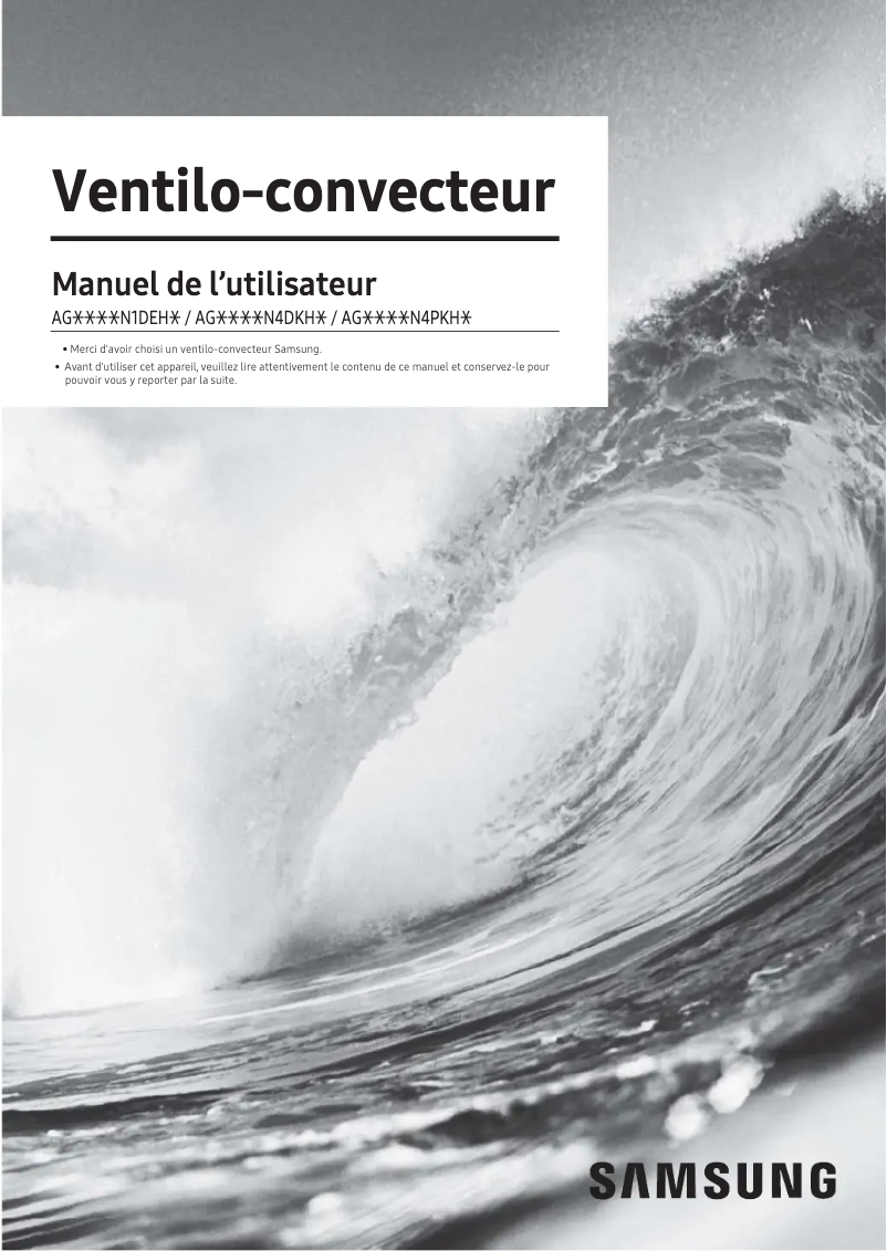 Page 1 de la notice Manuel utilisateur Samsung AG032MN1DEH