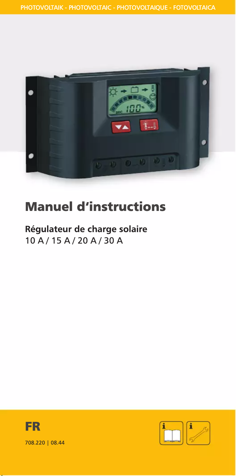 Page n°1 - Manuel utilisateur Steca PR 2020