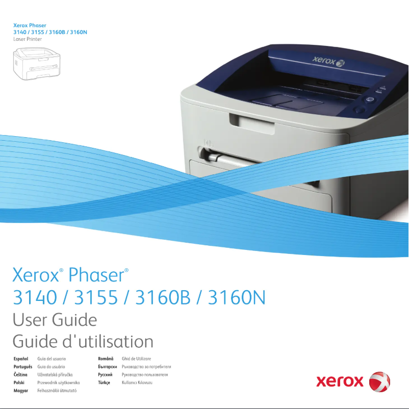 Page 1 de la notice Manuel utilisateur Xerox Phaser 3155