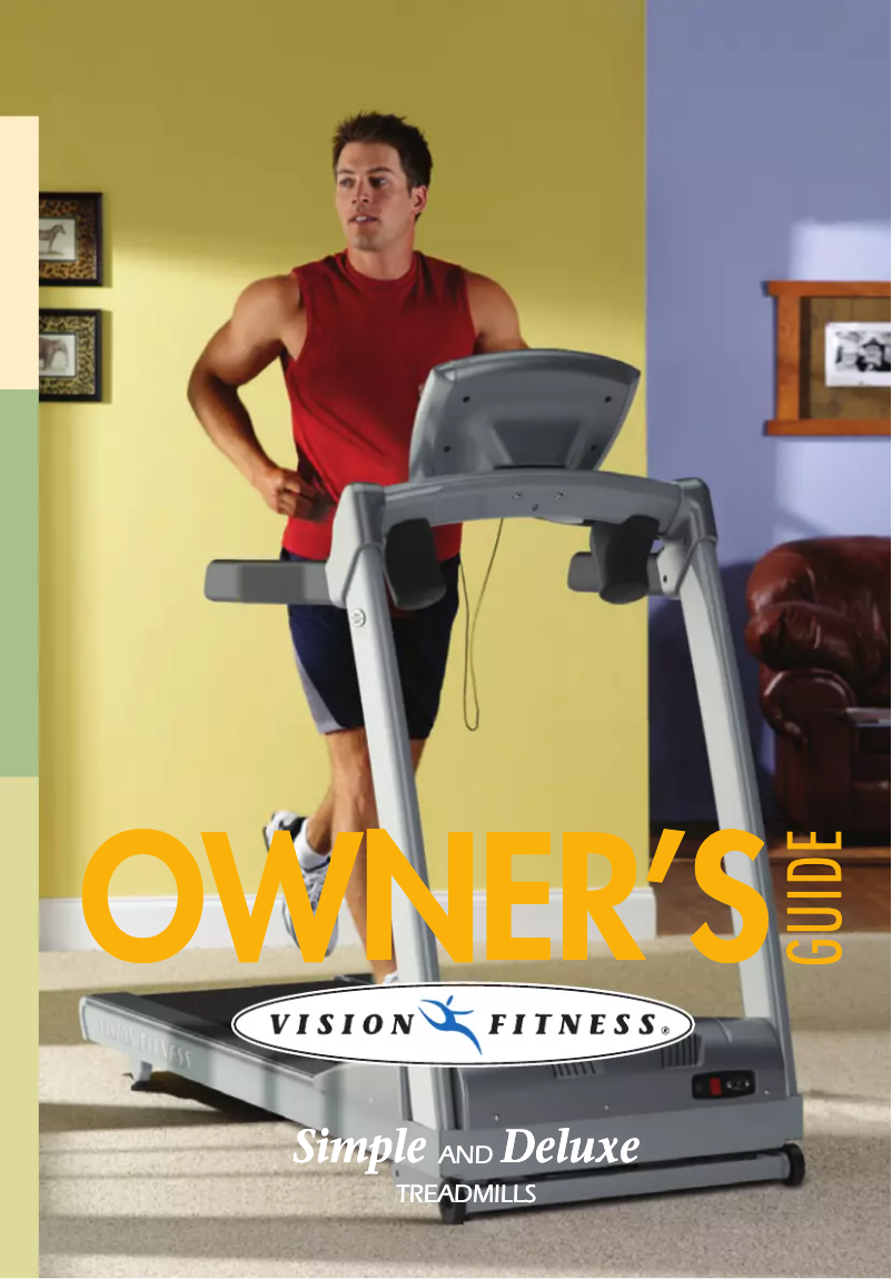 Page n°1 - Manuel utilisateur Vision Fitness T9550 Deluxe