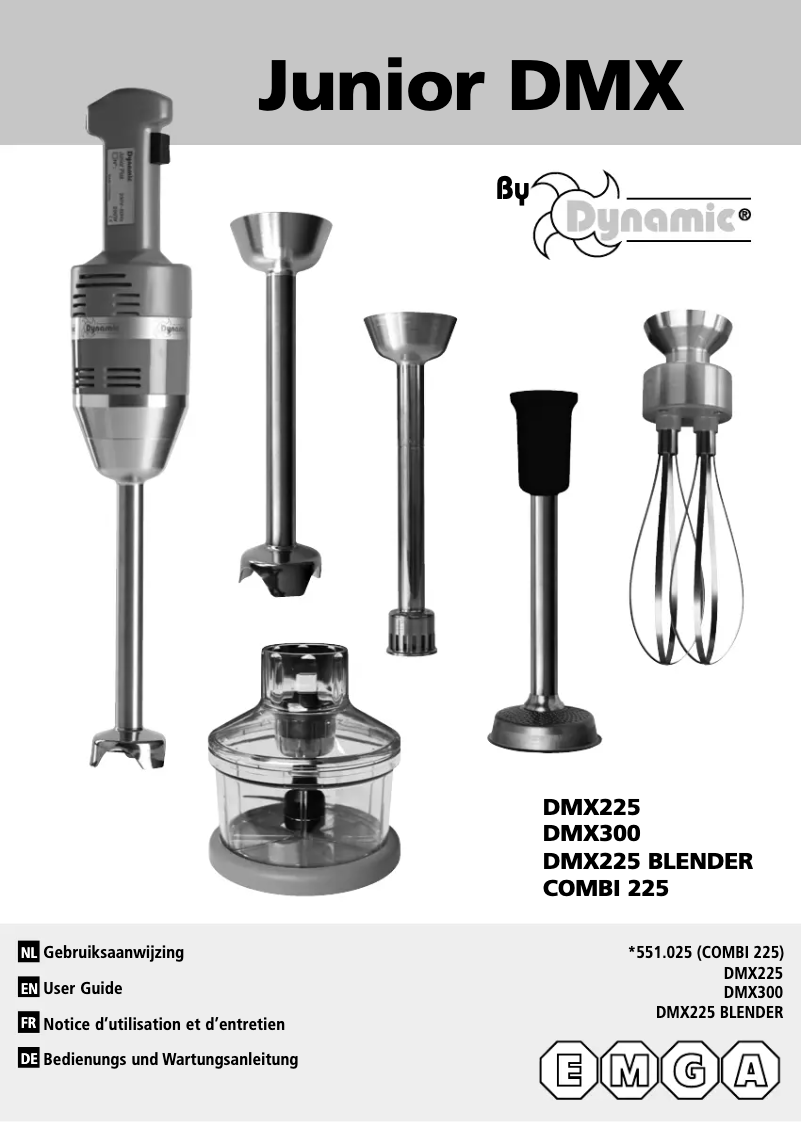 Page n°1 - Manuel utilisateur Dynamic Junior 551025