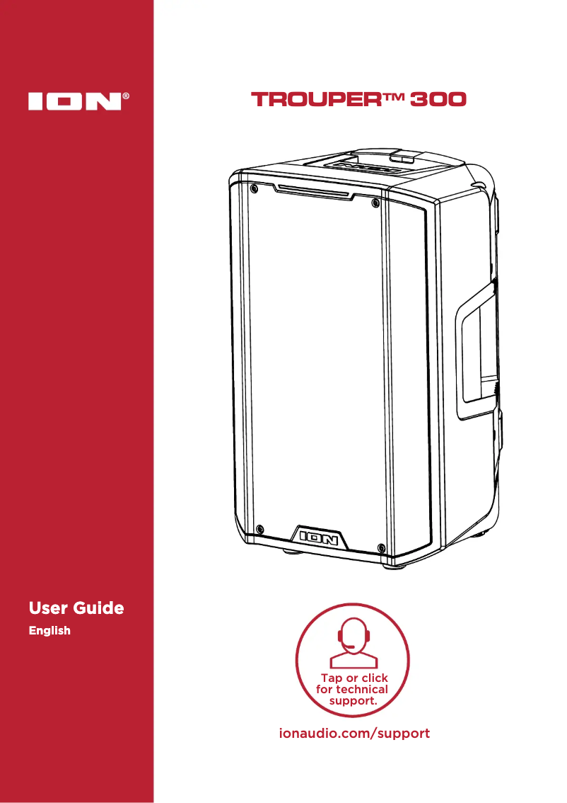 Page n°1 - Manuel utilisateur ION Trouper 300