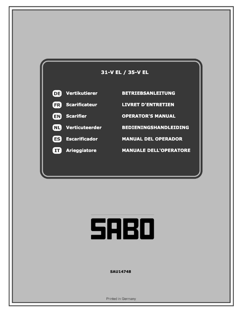 Image de la première page du manuel de l'appareil 35-V EL