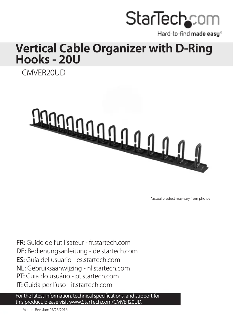 Page 1 de la notice Manuel utilisateur StarTech.com CMVER20UD