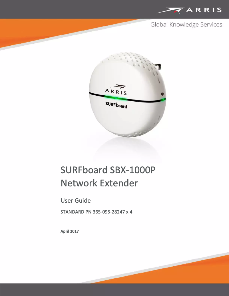 Page 1 de la notice Manuel utilisateur Arris SURFboard SBX-1000P