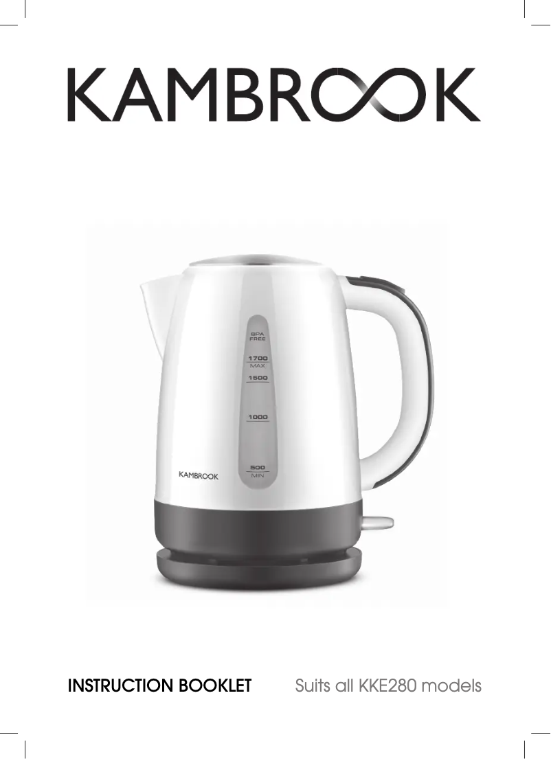 Page n°1 - Instructions / montage Kambrook Pour with Ease KKE280