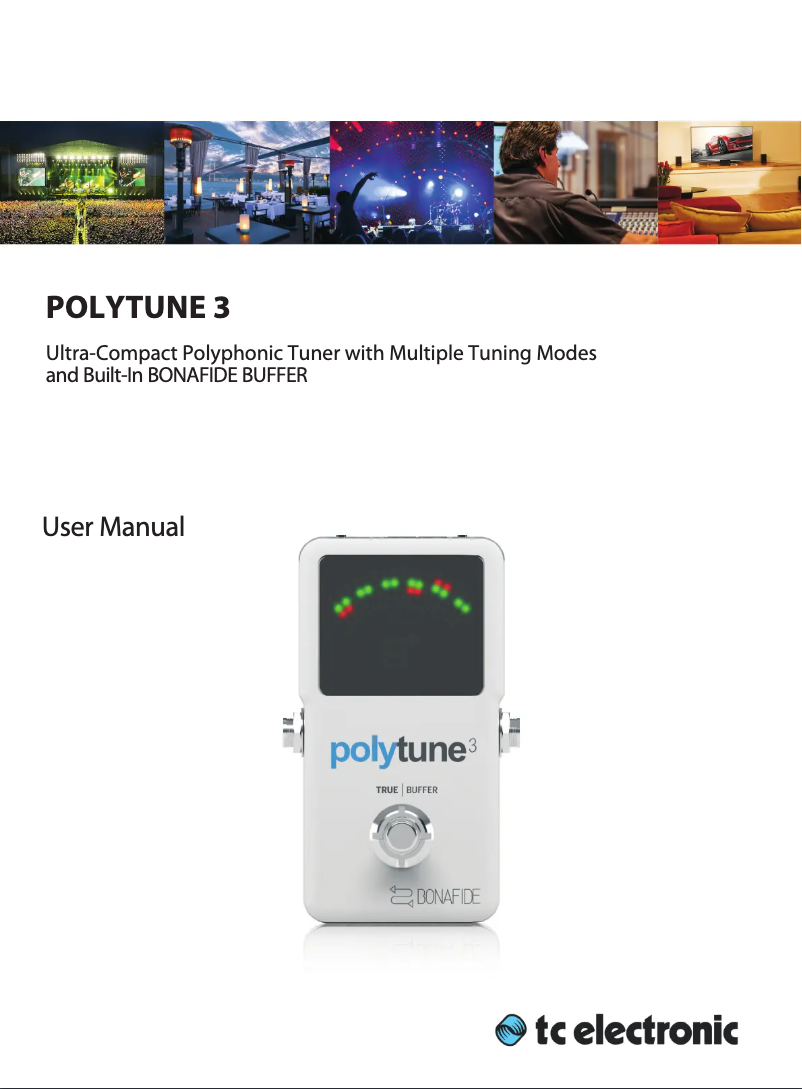 Page n°1 - Manuel utilisateur TC Electronic PolyTune 3
