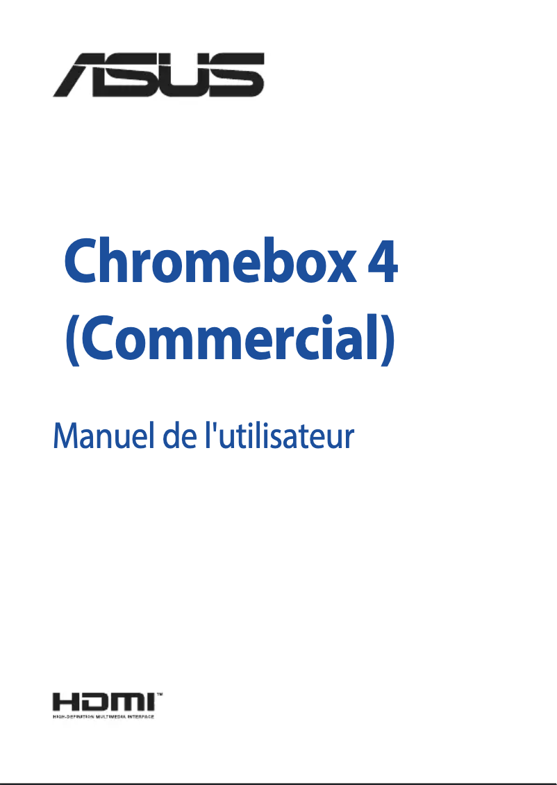 Image de la première page du manuel de l'appareil Chromebox 4