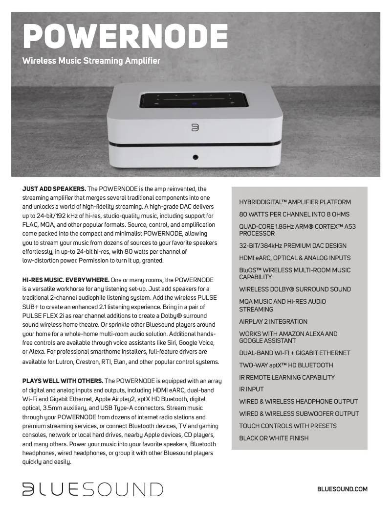 Image de la première page du manuel de l'appareil PowerNode N150