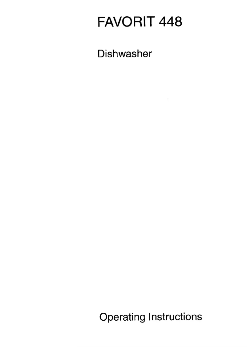 Imagen de la primera página del manual del dispositivo Favorit 448 W