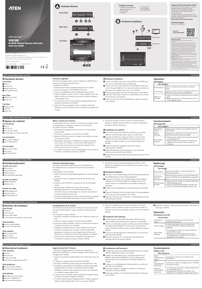 Image de la première page du manuel de l'appareil VE816R