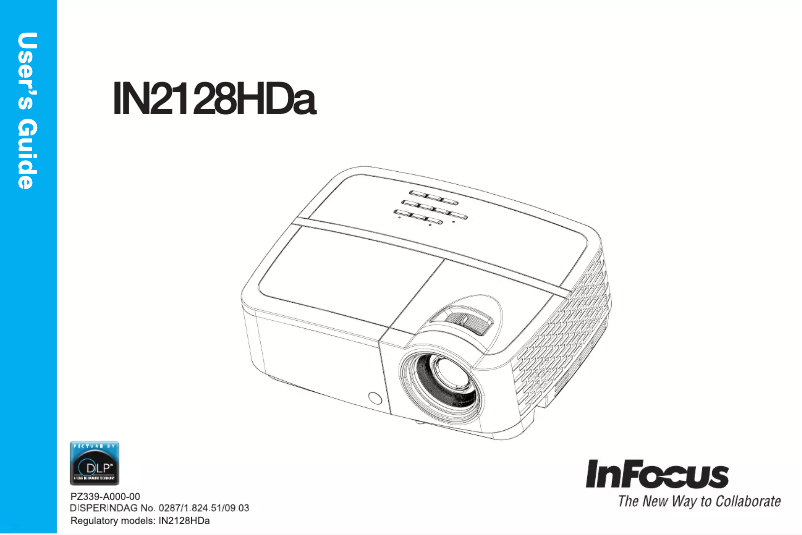 Page 1 de la notice Manuel utilisateur InFocus IN2128HDA