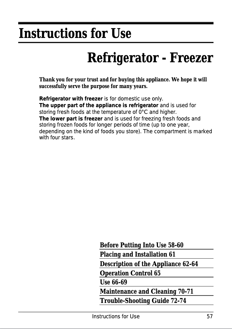 Image de la première page du manuel de l'appareil CR 320 A