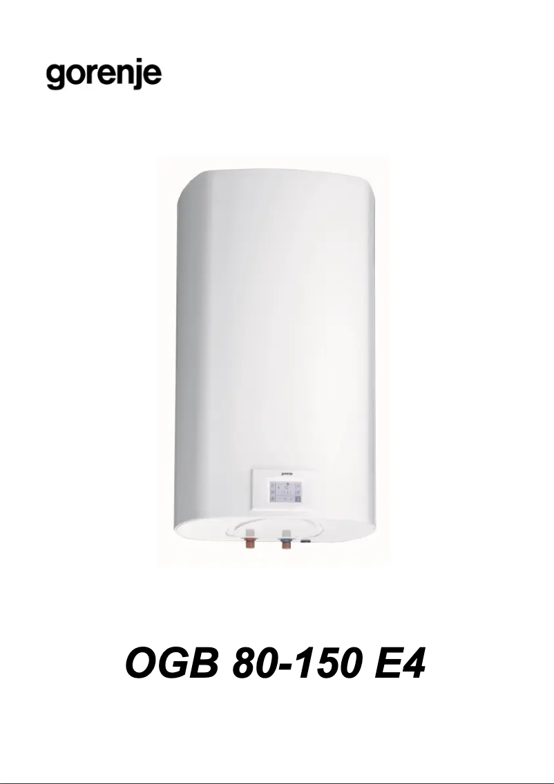 Page 1 de la notice Manuel utilisateur Gorenje OGB80SM