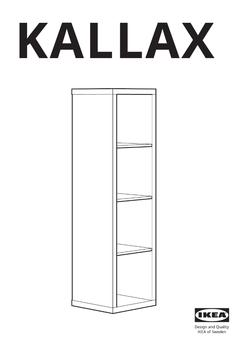 Página 1 del manual Manual de usuario Ikea KALLAX 402.758.46