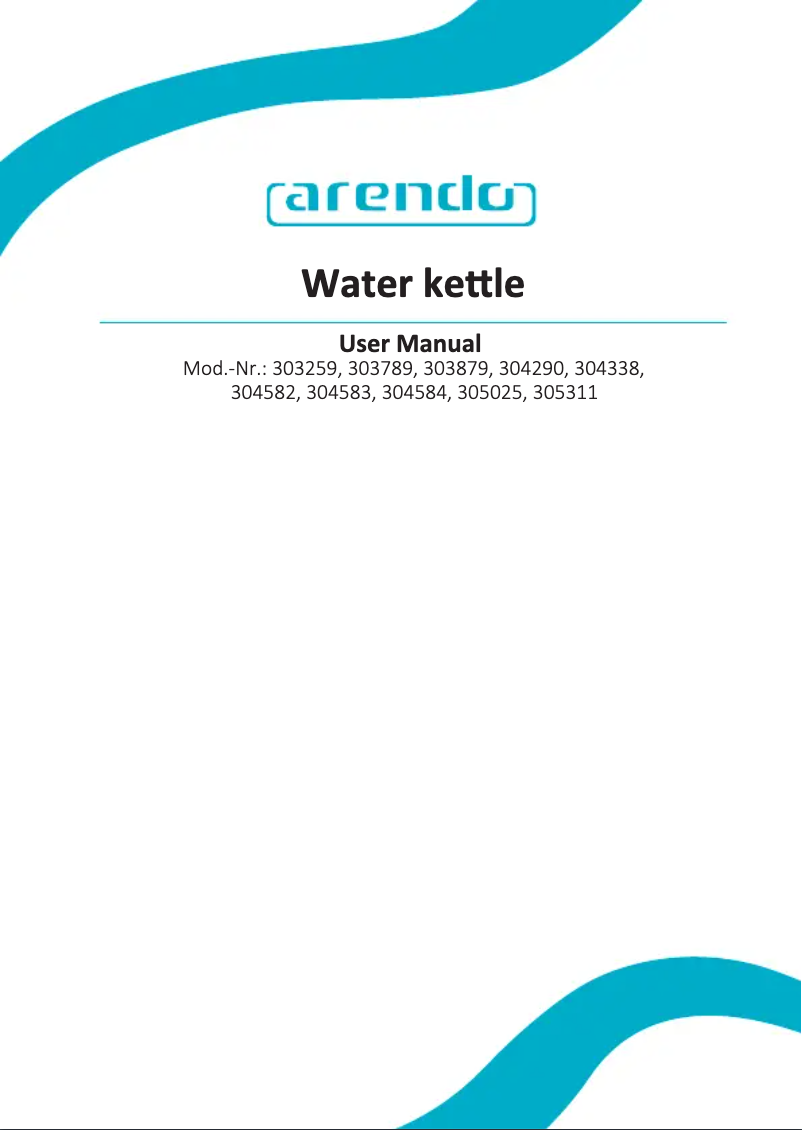 Page n°1 - Manuel utilisateur Arendo Elegant 303259