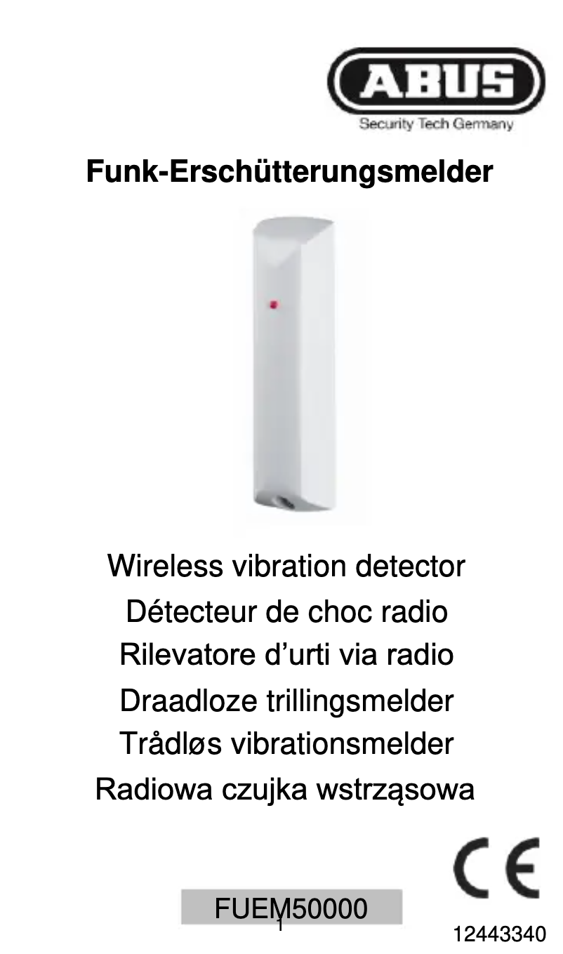 Image de la première page du manuel de l'appareil FUEM50000