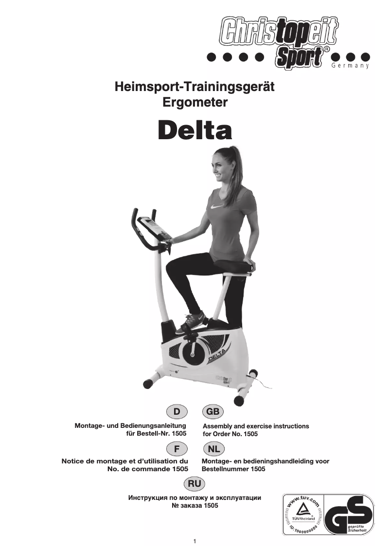 Page n°1 - Manuel utilisateur Christopeit Delta