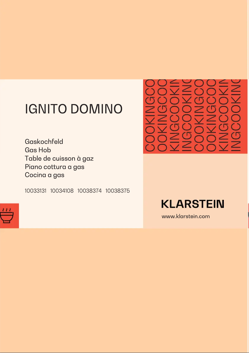 Image de la première page du manuel de l'appareil Ignito Domino