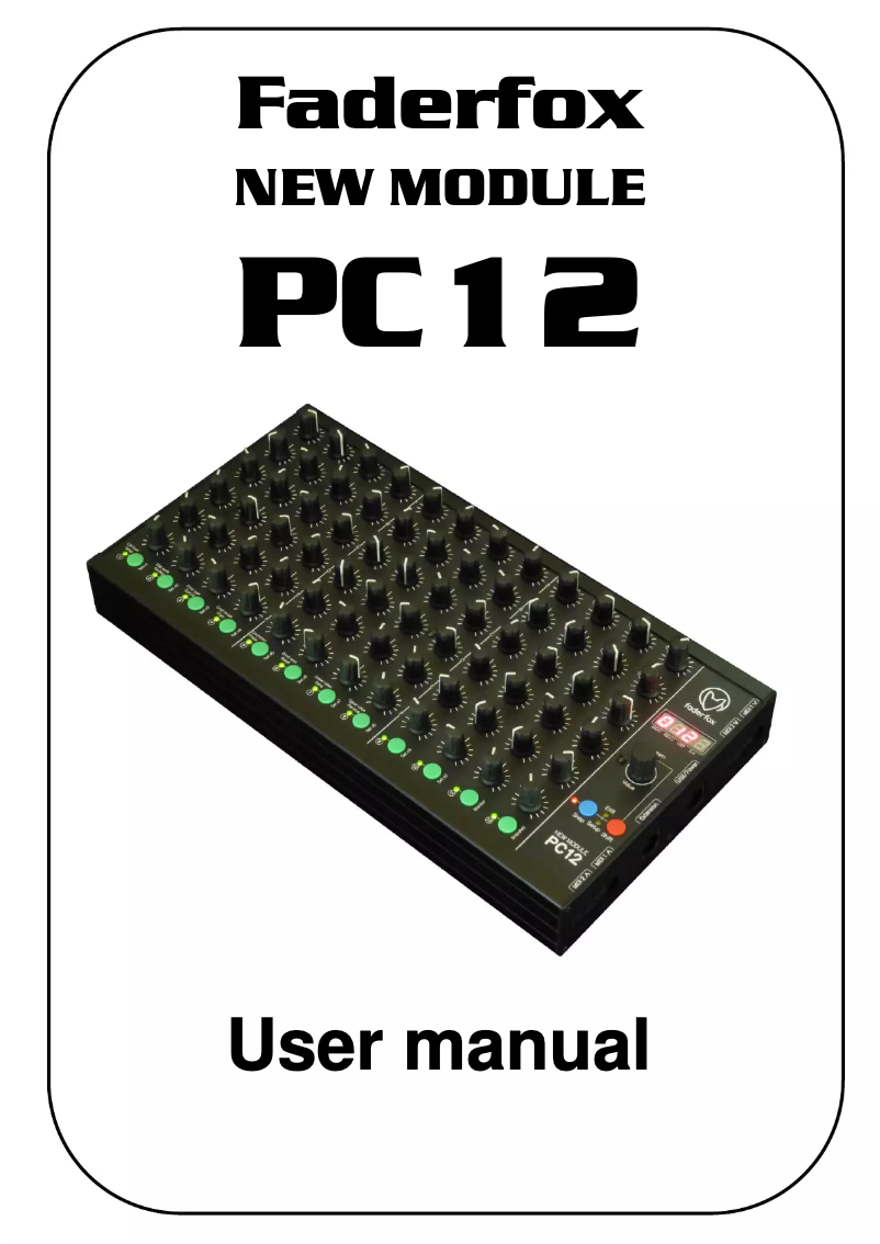 Image de la première page du manuel de l'appareil PC12