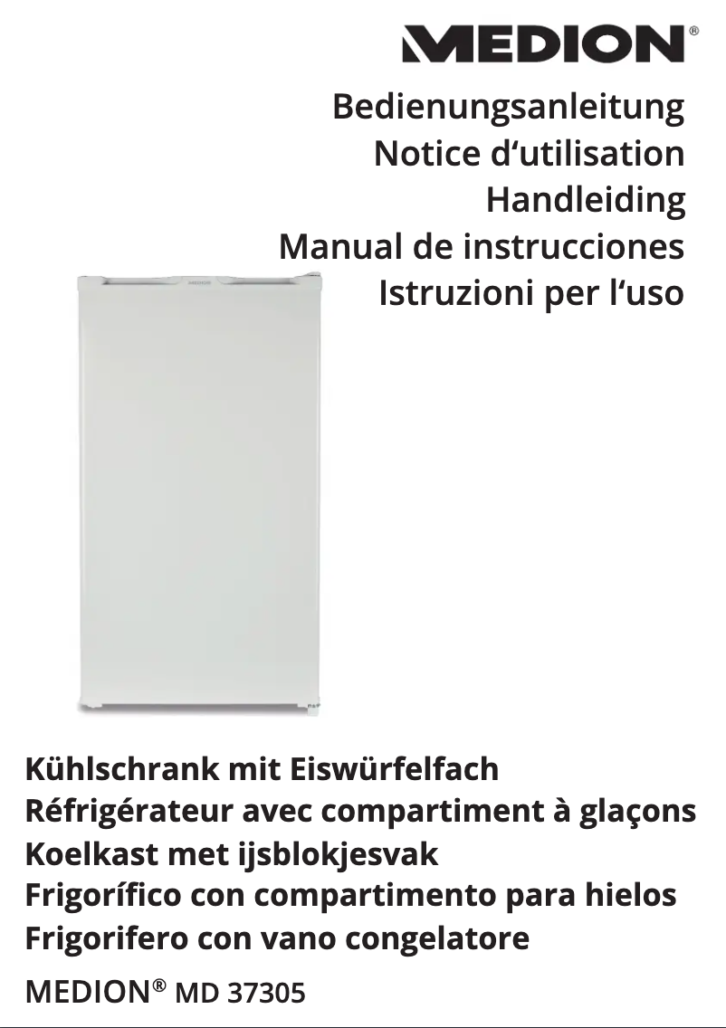 Image de la première page du manuel de l'appareil MD 37305