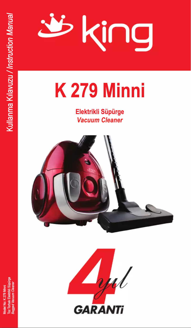 Page n°1 - Manuel utilisateur King Minno K 279