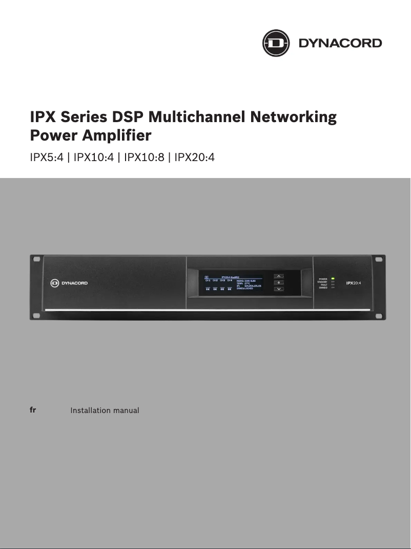 Image de la première page du manuel de l'appareil IPX10:4