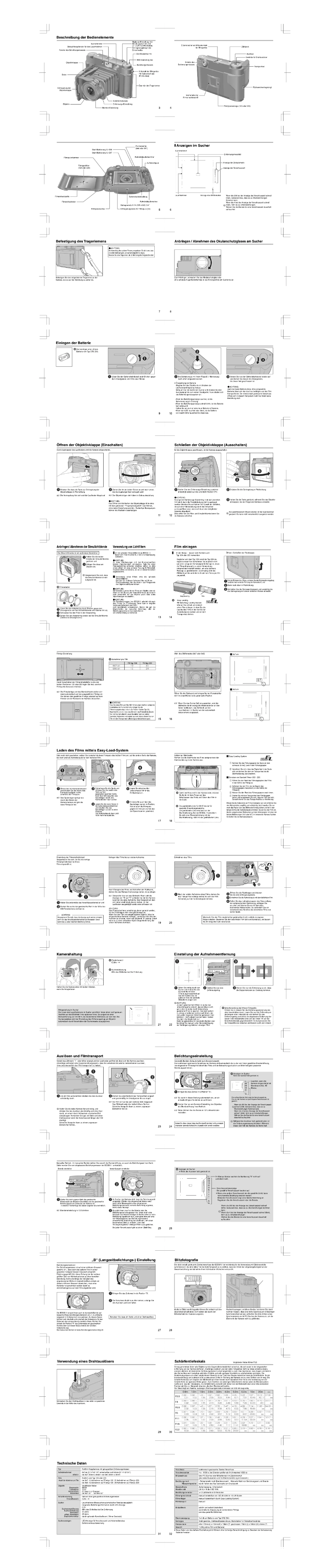 Page n°1 - Manuel utilisateur Voigtländer Bessa III
