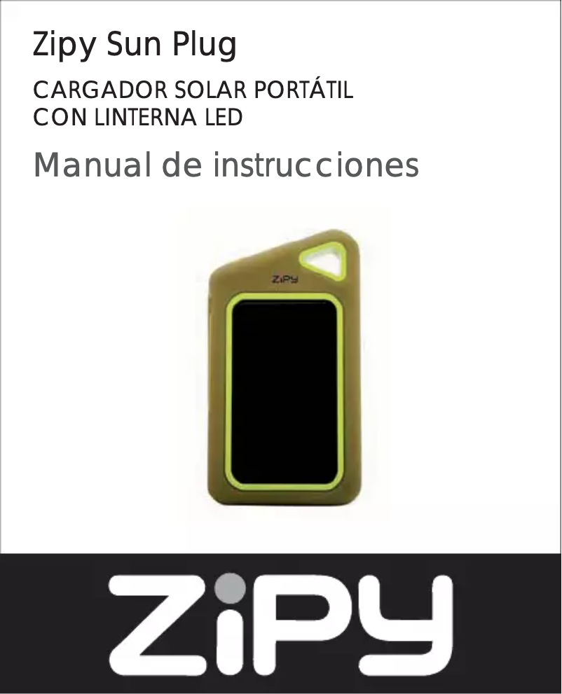 Page n°1 - Manuel utilisateur Zipy Sun Plug