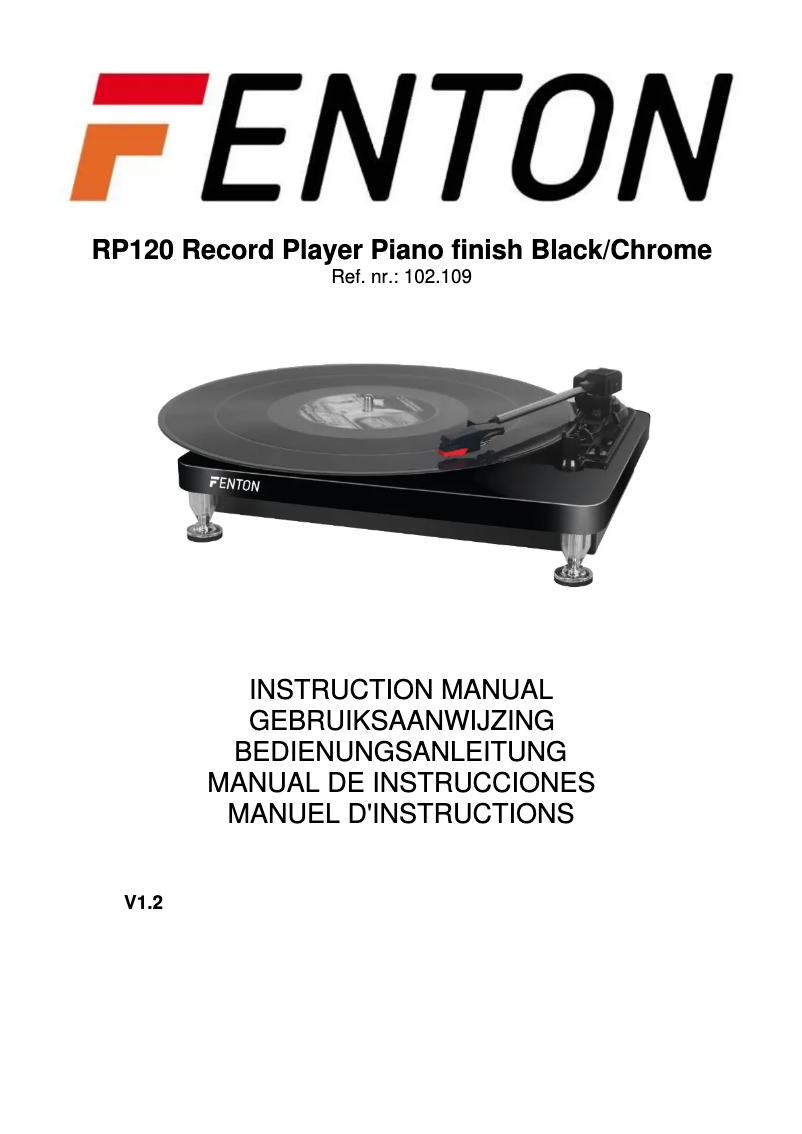 Image de la première page du manuel de l'appareil RP120