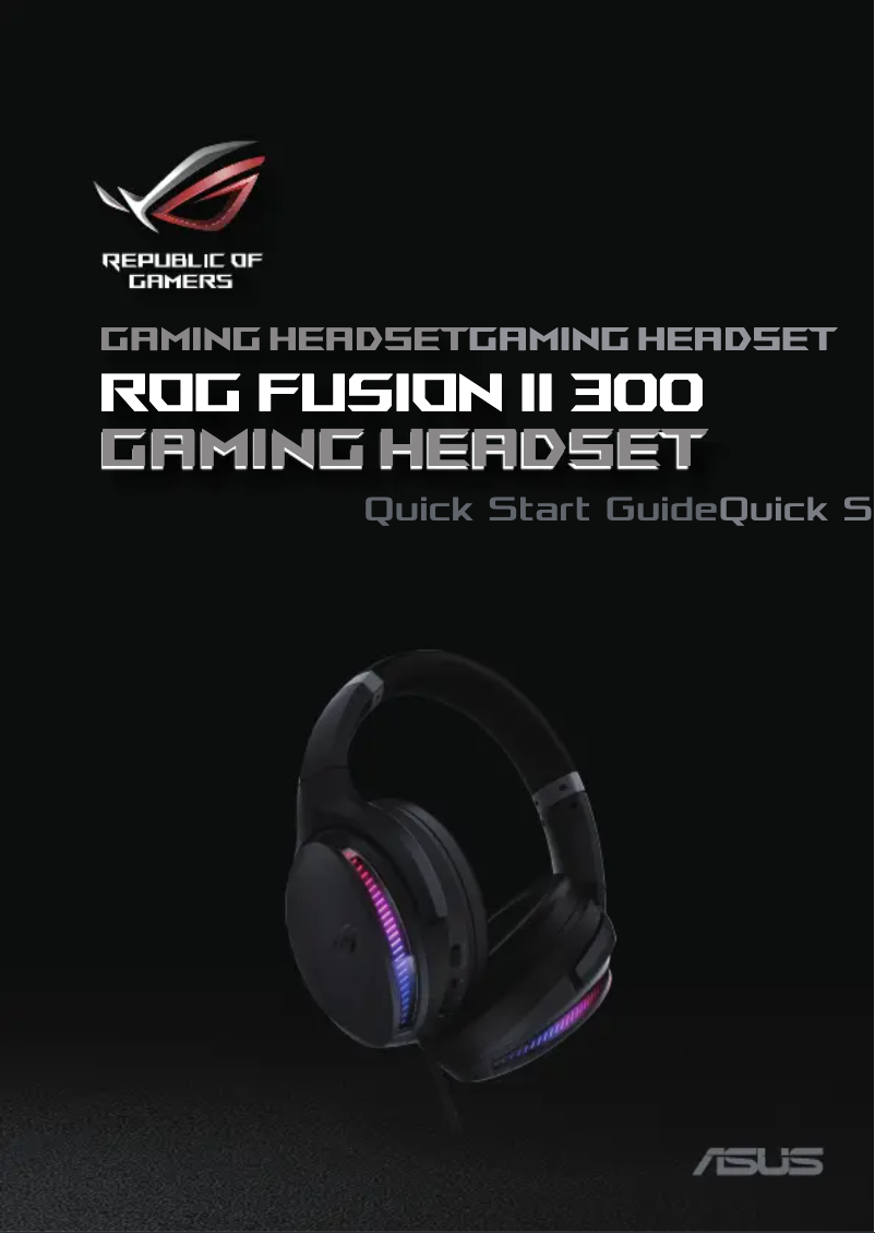 Page 1 de la notice Manuel utilisateur Asus ROG FUSION II 300