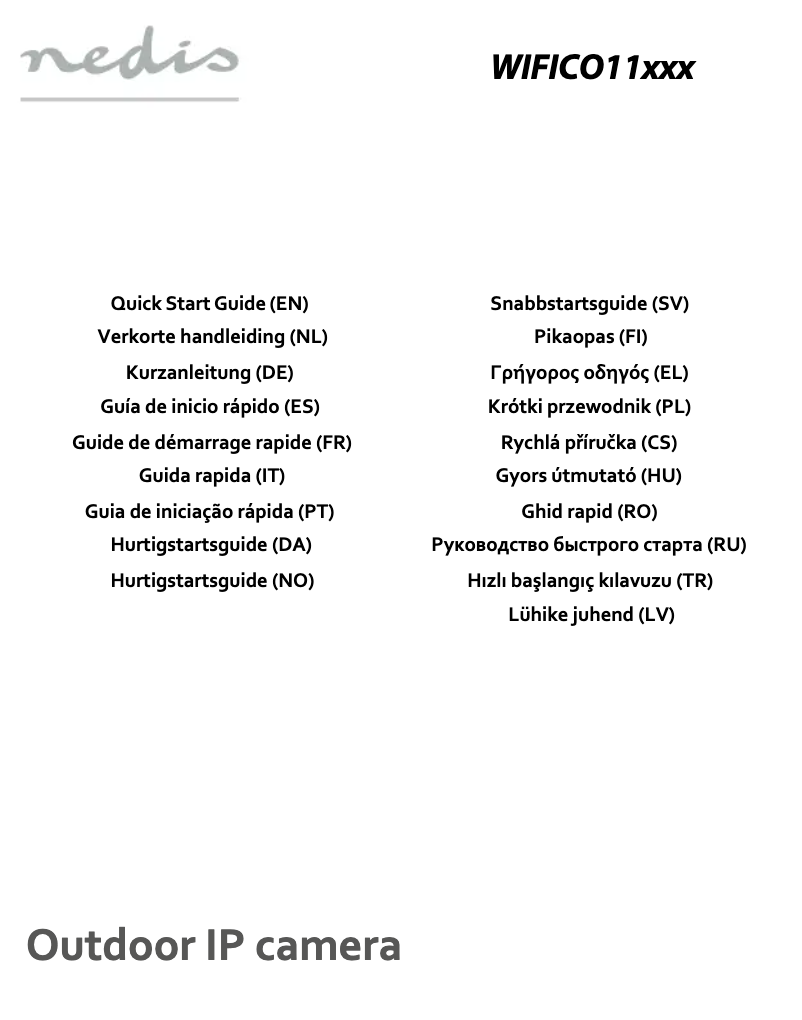 Image de la première page du manuel de l'appareil WIFICO11CWT