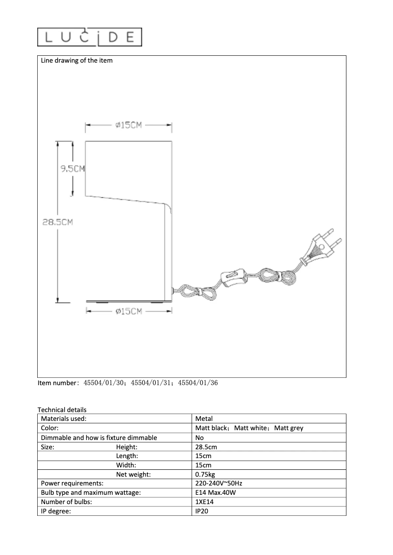 Image de la première page du manuel de l'appareil Knulle