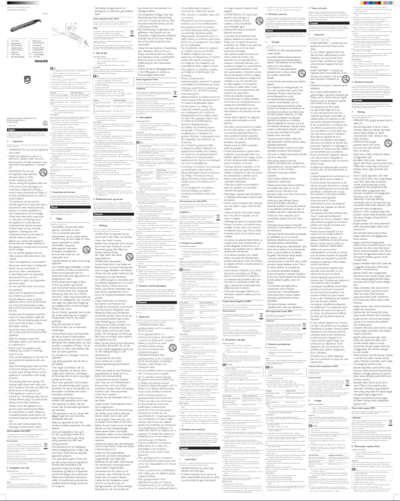 Page n°1 - Manuel utilisateur Philips HP8347