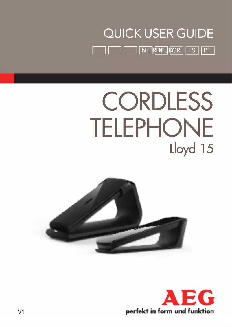 Page n°1 - Manuel utilisateur AEG Lloyd 15